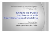 Enhancing Public Involvement with Four-Dimensional Modeling...Combines construction schedules (P3, P6, etc.) with 3D AutoCAD models