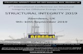 STRU TURAL INTEGRITY 2019 - asranet.co.uk 2019 second version.pdf · and risers Structural integrity of wind and tidal turbines and wave energy extractors ... Structural health and