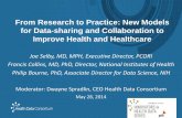 From Research to Practice: New Models for Data-sharing and ... · NIH: Data Sharing Challenges and Solutions Francis S. Collins, M.D., Ph.D. Director, National Institutes of Health
