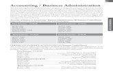 85 Accounting / Business Administration · Accounting / Business Administration The Accounting/Business Administration program is designed to prepare students for transfer to a four-year