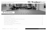 Decking Installation & Maintenance Guide - TimberTech...themselves into the deck boards. Always be sure to check and cut the factory cut ends of boards to ensure they are square. Walking