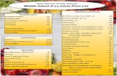 New Hanover County Schools Middle School A La Carte Price …district.schoolnutritionandfitness.com/nhcsnutrition/files/MiddleSchoolAlaCarte.pdfBreakfast Items Breakfast Entrees .80