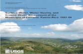 Surface-Water, Water-Quality, and Ground-Water Assessment ... · Comerío, an integrated surface-water, water-quality, and ground-water assessment of the area was conducted. The major