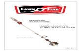 OPERATING INSTRUCTIONS MODEL: LS 3325 PPS PETROL POLE-CHAINSAW · The Pole-chainsaw should be used by trained and experienced persons only. Keep the operating instructions together