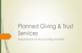 Planned Giving & Trust Servicesmoneywise.adventist.org/files/NAD_Trust_Accounting_261.pdf · Charitable Remainder Annuity Trust (CRAT) Charitable Remainder Unitrust (CRUT) Charitable