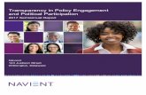 Transparency in Policy Engagement and Political Participation€¦ · Transparency in Policy Engagement and Political Participation 1 Navient actively engages in the democratic process