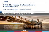 SPE Norway Subsurface Conference€¦ · Principal Sponsorship (Operator companies only) NOK 80,000 The package has been developed exclusively for operators and will include the following