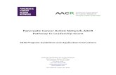 Pancreatic Cancer Action Network-AACR Pathway to Leadership … · 2015-08-24 · Pancreatic Cancer Action Network-AACR Pathway to Leadership Grant 2016 Program Guidelines and Application
