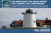 The Northeast Arc Users Group 31st Annual Fall Conference€¦ · 2016 FINAL PROGRAM The Northeast Arc Users Group 31st Annual Fall Conference From Summit to Sea he Landscape of GIS