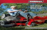 Lawn Mowers, Lawn Tractors, Zero Turns & Battery Powered … · 2017-06-30 · Battery Powered Garden Tools THE SERIOUS CHOICE. SERIOUS EXPERT SUPPORT Your specialist Snapper ® dealer