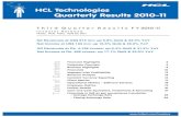 HCL Technologies Quarterly Results 2010-11 · Desk Outsourcing, North America’ by William Maurer, Bryan Britz, Helen Huntley and David Edward Ackerman, 29 March 2011” (The Magic