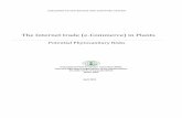 The Internet trade (e-Commerce) in Plants - IPPC · 2020-06-23 · The Internet trade (e-Commerce) in Plants Potential Phytosanitary Risks International Plant Protection Convention