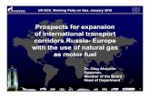 Prospects for expansion of international transport ... · Prospects for expansion of international transport corridors Russia- Europe with the use of natural gas ... 2006 2010 2015