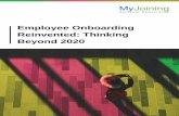Employee Onboarding Reinvented: Thinking Beyond 2020 · testimonial from existing employees is all what connects new hire to your organization. Traditional Onboarding Reinvented Onboarding