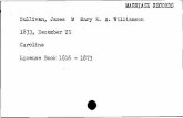 Sullivan, James M Mary E. A. Williamson 1833, December 21 ...msa.maryland.gov/megafile/msa/stagsere/se1/se27/... · Sullivan, Patrick M Mary Wayson Remarks: Anne Arundel County Date