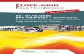 03 – 04/12/2020 OFF-GRID Expo + Conference · Expo + Conference starts, several companies will be offering product training courses in the conference centre at Messe Augsburg. Participation