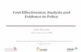 Cost Effectiveness Analysis and - CLEAR South Asia · 25/2/2014  · J-PAL evaluation summaries and syntheses . J-PAL policy lessons: Cost -effectiveness and lit reviews . J-PAL APPROACH