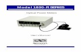 Model 1830-R SERIES - Newport Corporation€¦ · BS EN61326-1: 2006 “Electrical equipment for measurement, control and laboratory use – EMC requirements”. This equipment meets
