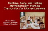 Thinking, Doing, and Talking Mathematically: Planning ... J.Chard... · multiple representations. Gradually develop knowledge and skills that move from simple to complex. Include