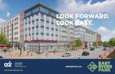 LOOK FORWARD. LOOK EAST. · P3 22 ps 4-story apartments 90 Units 5-story apartments 190 Units Residential Parking B Office 16.5k sf 2nd Level Office 33,000 SF C Grocer Mechanicals