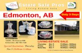 Living Estate Sale Edmonton, AB Only 3 Daysfiles.ctctcdn.com/e2828dea001/df1d4ecb-9bdc-4ece-b3e5-6e...Living Estate Sale Estate Sale Pros LIVING ESTATE SALE Thursday Nov 5 11:00am—5:00pm