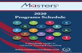 2020 Programs Schedule - Masters Consultant Plan Masters Training-.pdf15-Nov-20 19-Nov-20 4750 Dubai- UAE AM-12 ALUMINUM ALLOY CASTINGS: PROPERTIES, PROCESSES AND APPLICATIONS 22-Mar-20