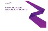 HAULAGE eSOLUTIONS eSolutions... · 93012105.indd 1 20/06/2016 16:35. ... Our acceptance of this risk is based on the information presented to Us being a fair presentation of Your