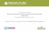 Agriculture and Nutrition Global Learning and …...This presentation is part of the Agriculture and Nutrition Global Learning and Evidence Exchange (AgN-GLEE) held in Bangkok, Thailand