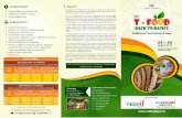 T-Food 2019 Brochure - CII Trade Fairs 2019 Brochure LR.pdf · Chennai - 600 032, India P : +91 44 42 444 555 F : +91 44 42 444 510 E : foodpro@cii.in W : Targeted visitors Farmers