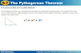 The Pythagorean Theorem - White Plains Middle …...The converse of the Pythagorean Theorem gives you a way to tell if a triangle is a right triangle when you know the side lengths.