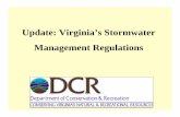 Uppgdate: Virginia’s Stormwater Managggement Regulations of P… · 01/06/2010  · (VSMP) Permit Regulations. January 14, 2010 Virginia Soil & Water Conservation Board Suspends