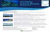 Healthy Coral Reefs• Coal Reefs are under threat from pollution, rising ocean temperature, acidification and disease. Students Ask a Scientist about Coral Reefs Dr. David I. Kline,