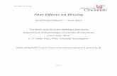 Peer Effects on - Ohio Emergency Medical Services...Peer Effects on Driving PAGE 1 Peer Effects on Driving Final Project Report ‐‐‐ June 2017 The Brain and Decision Making Laboratory