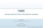 Number Resource Policy Development Activities · 2016-12-06 · Regional Activities: AfriNIC, APNIC, ARIN, LACNIC, RIPE 9. Closing: Questions and Answers, How to Participate Please