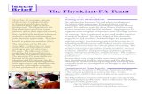 Issue Brief The Physician-PA Team Partners/Ortho/MD-PA-team.pdfThe American Academy of Physician Assistants (AAPA) is the national professional society for PAs. In this capacity, the
