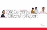 2018Corporate Cardinal Health CitizenshipReport · In the U.S., benefits include medical, dental and vision care coverage, a paid time off plan, a 401(k) savings plan, paid parental
