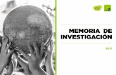 MEMORIA DE INVESTIGACIÓN - ENT · 2018-02-26 · MEMORIA DE INVESTIGACIÓN 2017. Artículos de investigación | Artículos publicados y aceptados en revistas con índice de impacto: