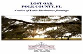 LOST OAK AT LAKE KISSIMMEE POLK COUNTY, FLhartmanrealestateinc.com/images/contentfiles/Lost Oak Brochure... · Lake Kissimmee. Located in the path of development, only . 9 miles from