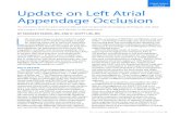 DISEASE Update on Left Atrial Appendage Occlusion · Update on Left Atrial Appendage Occlusion L eft atrial appendage occlusion (LAAO) is widely considered to be a nonpharmacologic