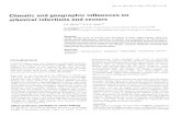 Climatic and geographic influences on arboviral infections and … · 2017-10-28 · Rev. sci. tech. Off. int. Epiz., 2000, 19 (1), 41-54 Climatic and geographic influences on arboviral