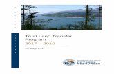 Trust Land Transfer Program 2017 – 2019 · Trust Land Transfer Program 2017-19 Washington State Department of Natural Resources The Trust Land Transfer (TLT) program is an additional