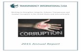 2015 Annual Report - Coalition For Integrity · scheme, among others. The Corruption Perceptions Index 2015 showed that our world is still rife with corruption but it also saw small