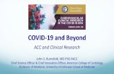 COVID-19 and Beyond/media/Non-Clinical/Files-PDFs-Excel-MS-Word-etc/2020/05/27/...May 27, 2020  · CV Care in COVID era. Delays in / avoidance of CV care. COVID-19 treatments / RCTs.