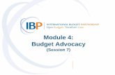 Module 4: Budget Advocacy...TASK 4.2: DRAFTING A BUDGET ADVOCACY OBJECTIVE In your groups, rewrite one of the following advocacy objectives to make it SMART: 1.To improve access to
