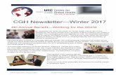 CGH Newsletter—Winter 2017 · 2020-06-09 · CGH Newsletter—Winter 2017 1940 W. Taylor Street, Chicago IL 60612 312-355-4116 fax 312-325-4284 4th Annual Benefit—Working for