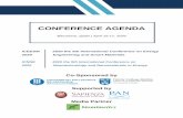CONFERENCE AGENDA - ICNNEicnne.org/Conference Program.pdfstoichiometry, molecular orientation, stress and strain in amorphous solids, liquid crystals, photonic crystals and semiconductors.