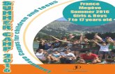 brochure2016JDGB · welcome to students from around the world We have been organizing summer camps for children and teens in Megève. France since 1996. Jeunes Diplomates offers yo