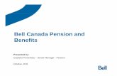 Bell Canada Pension andBell Canada Pension and Benefits · BELL EXPERTECH BIMS MOBILITY Bell TV TOTAL TOTAL Active Members December 31, 2010 Members accruing DB service Number 14,832