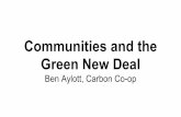 Ben - Communities and the green new deal€¦ · Year 3 Year 4 Year 5 Year 6 Year 7 Year 8 FIT Year Community • Domestic • Non Domestic (Commercial) • Non Domestic (Industrial)