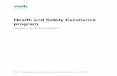 Health and Safety Excellence program… · 2019-11-06 · “living and breathing” at your workplace. We have provided examples for guidance only. You have the flexibility to demonstrate